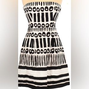 Laundry By Design tribal print strapless dress